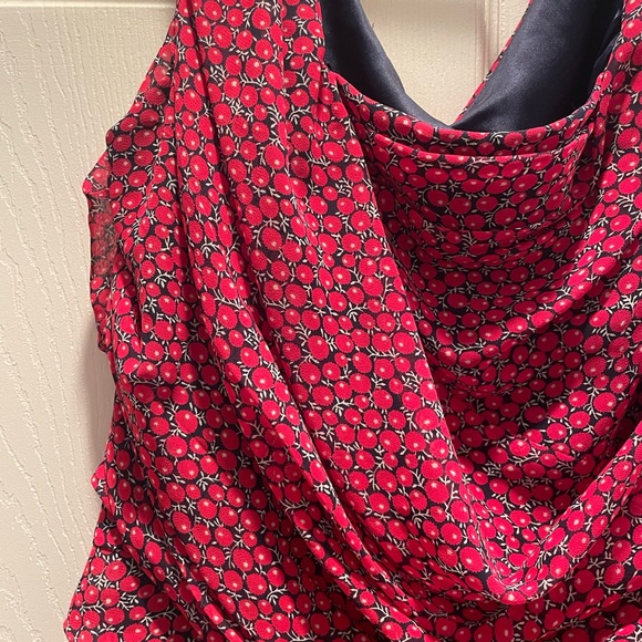 Express Red Patterned Tank Top - Picture 9 of 10